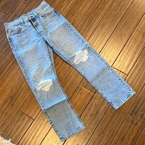 Levi’s 501 Distressed Blue Jeans